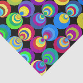 Rainbooggeometrische cirkels   tissuepapier (Detail)