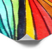 Rainbooggeometrische optische Art poster (Hoek)