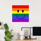 Rainbooggezicht Poster (Thuiskantoor)