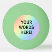 Rainbooggloed in de donkerpingbal pingpongballen (Voorkant)