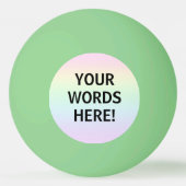 Rainbooggloed in de donkerpingbal pingpongballen (Voorkant)