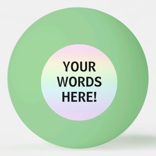 Rainbooggloed in de donkerpingbal pingpongballen (Voorkant)