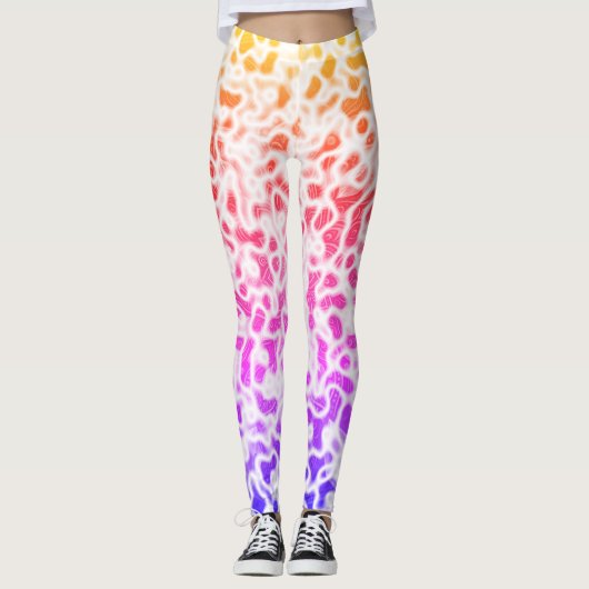 Rainbooggradiënt Ombre Leggings (Voorkant)