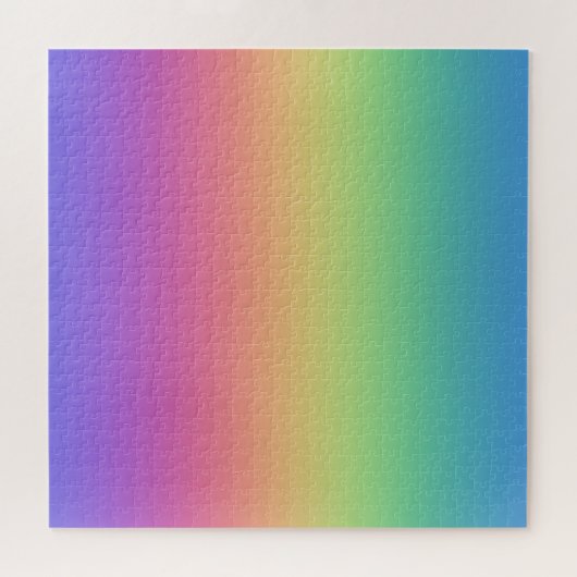 Rainbooggradiënt uitdagend Jigzaag Puzzle Legpuzzel (Horizontaal)