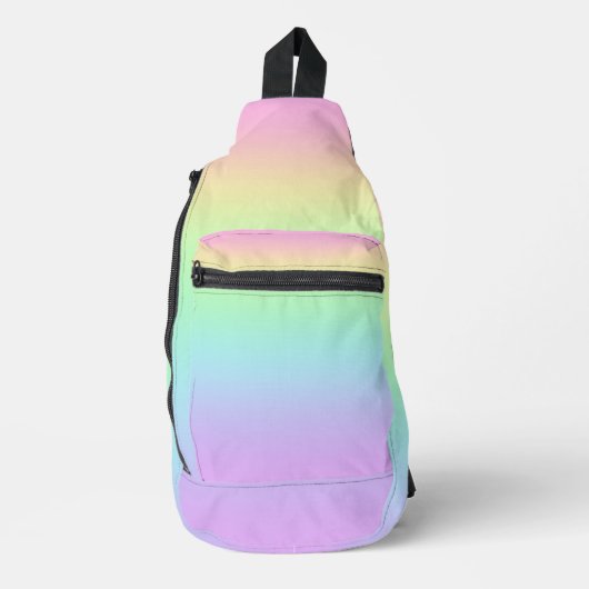 Rainbooggradiënt van pasta sling bag (Voorkant)