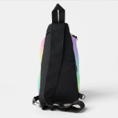 Rainbooggradiënt van pasta sling bag (Achterkant)