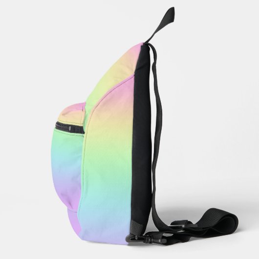 Rainbooggradiënt van pasta sling bag (Rechts)