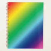 Rainbooggradiëntkleuren, gelukkig modern planner (Voorkant)