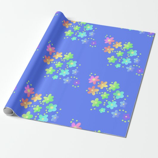 Rainbooggradiëntvloeren Verlooppapier Cadeaupapier (Uitgerold)