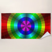 Rainbooghanddoek voor optische verlichting strandlaken (Voorkant)
