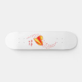 Rainbooghart met sterren , de Magic of Love Skateboard (Horizontaal)