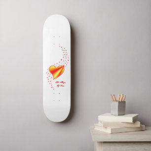 Rainbooghart met sterren , de Magic of Love Skateboard
