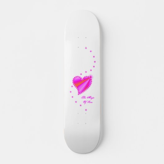 Rainbooghart met sterren , de Magic of Love Skateboard (Voorkant)