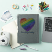 Rainbooghart, persoonlijke laptop-Sticker Sticker (iPad Cover)