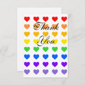 Rainboogharten Bedankkaart (Voorkant / Achterkant)
