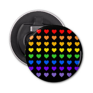 Rainboogharten Button Flesopener