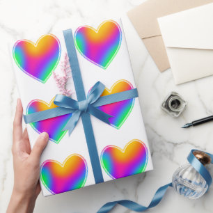 Rainboogharten Cadeaupapier