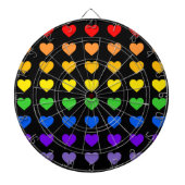 Rainboogharten Dartbord (Voorkant)