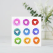 Rainboogharten Darwins patroon Kaart (Staand voorkant)