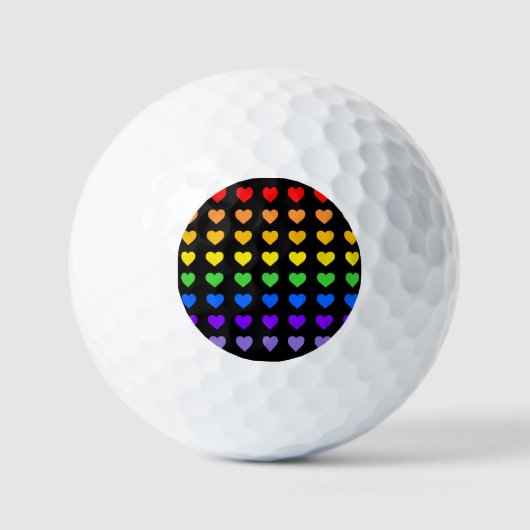 Rainboogharten Golfballen (Voorkant)
