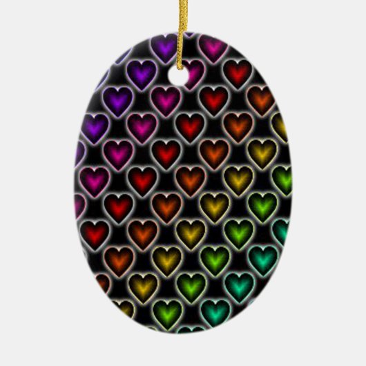 Rainboogharten Keramisch Ornament (Voorkant)