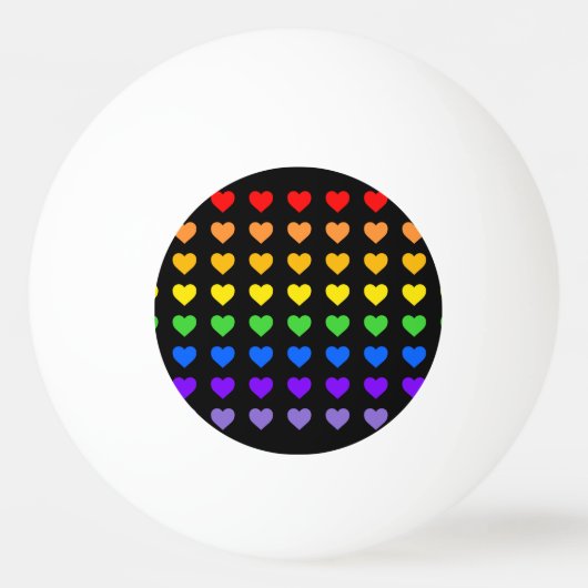 Rainboogharten Pingpongballen (Voorkant)