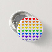 Rainboogharten Ronde Button 3,2 Cm (Voorkant /achterkant)