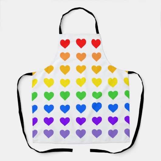 Rainboogharten Schort (Voorkant)