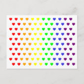 Rainboogharten sparen het Briefkaart Datum (Voorkant)