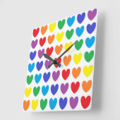 Rainboogharten Vierkante Klok (Hoek)