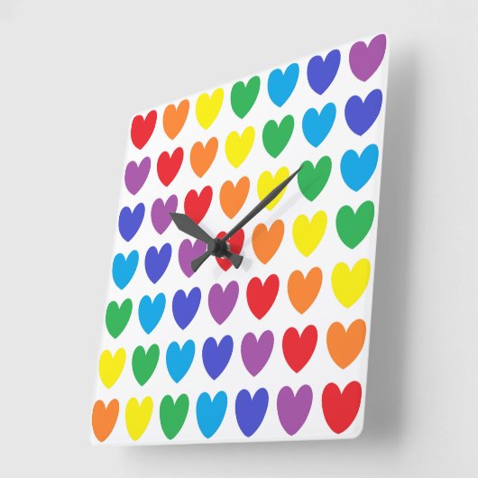 Rainboogharten Vierkante Klok (Hoek)