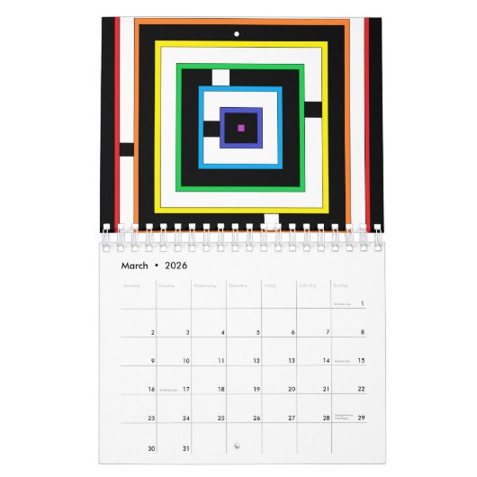 Rainboogkalender Kalender (Mar 2026)