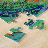 Rainboogkanker Engel Kunstschilder Puzzle Legpuzzel (Zijkant)