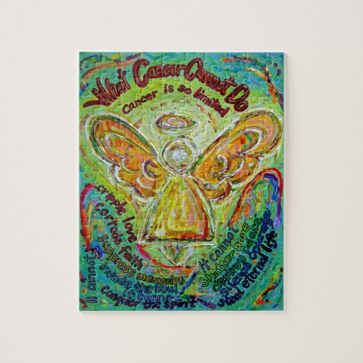 Rainboogkanker Engel Kunstschilder Puzzle Legpuzzel (Verticaal)