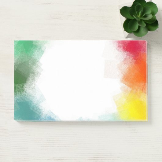 Rainboogkleuren Aangepaste, Abstracte Art-Sjabloon Post-it® Notes (Kantoor)