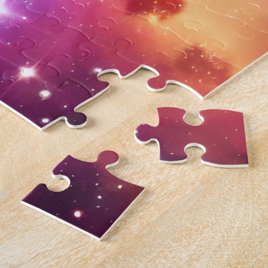 Rainboogkleuren Cosmic Nebula Space in universum Legpuzzel (Zijkant)