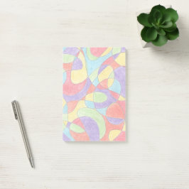 Rainboogkleuren Handtekening Crayon Doodle Pattern Post-it® Notes