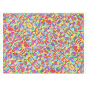 Rainboogkleuren Handtekening Crayon Doodle Pattern Tafelkleed (Voorkant (Horizontaal))