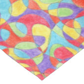 Rainboogkleuren Handtekening Crayon Doodle Pattern Tafelkleed (Gekanteld)