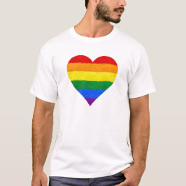 Rainboogkleuren, homepage, lesbiennes, trans, hart t-shirt