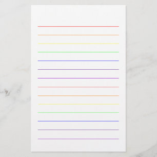 Rainboogkleuren Kleurrijke  Cute Plain Colorful Briefpapier
