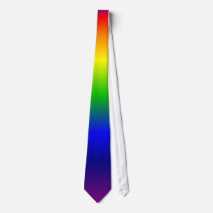 Rainboogkleuren Paars op Stropdas