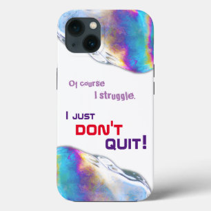 Rainboogkleuren schimmelbelletjes grappig iPhone 13 hoesje