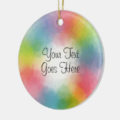 Rainboogkleuren Sjabloon Modern kalligrafiescript Keramisch Ornament (Links)