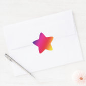 Rainboogkleuren Star-Sticker Ster Sticker (Envelop)