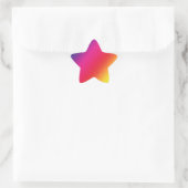 Rainboogkleuren Star-Sticker Ster Sticker (Tas)