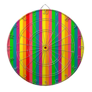 Rainboogkleuren Verticale strips Stijl Dartbord