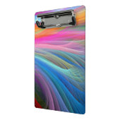 Rainboogkleurendoezelontwerp Mini Klembord (Angled2)