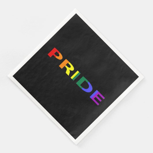 Rainboogkleurig Pride Word Servet (Hoek)