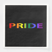 Rainboogkleurig Pride Word Servet (Voorkant)